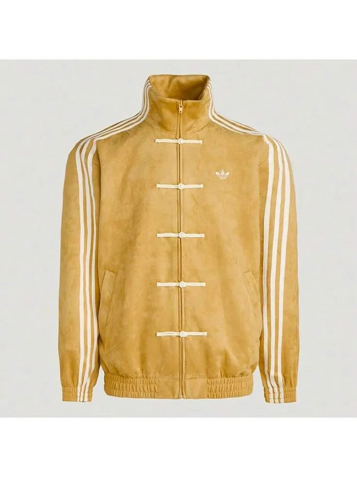 Yellow CNY Jacket – Oversized Streetwear Chinese Knot Jacket Y2K Aesthetic for Men
