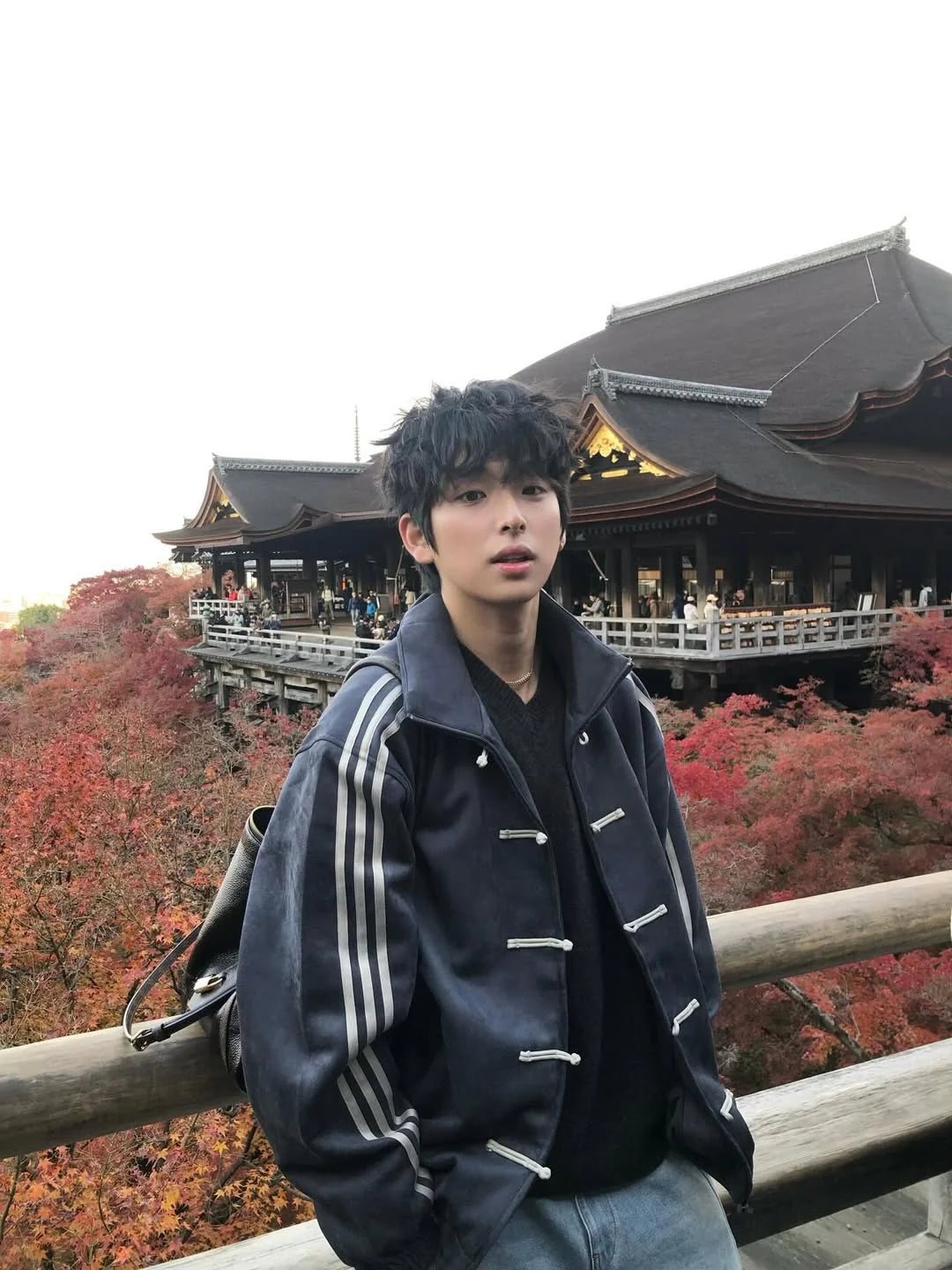 Grey Adidas CNY Inspired Knot Jacket – Chinese New Year Streetwear India (Oversized Korean Style Unisex Jacket)