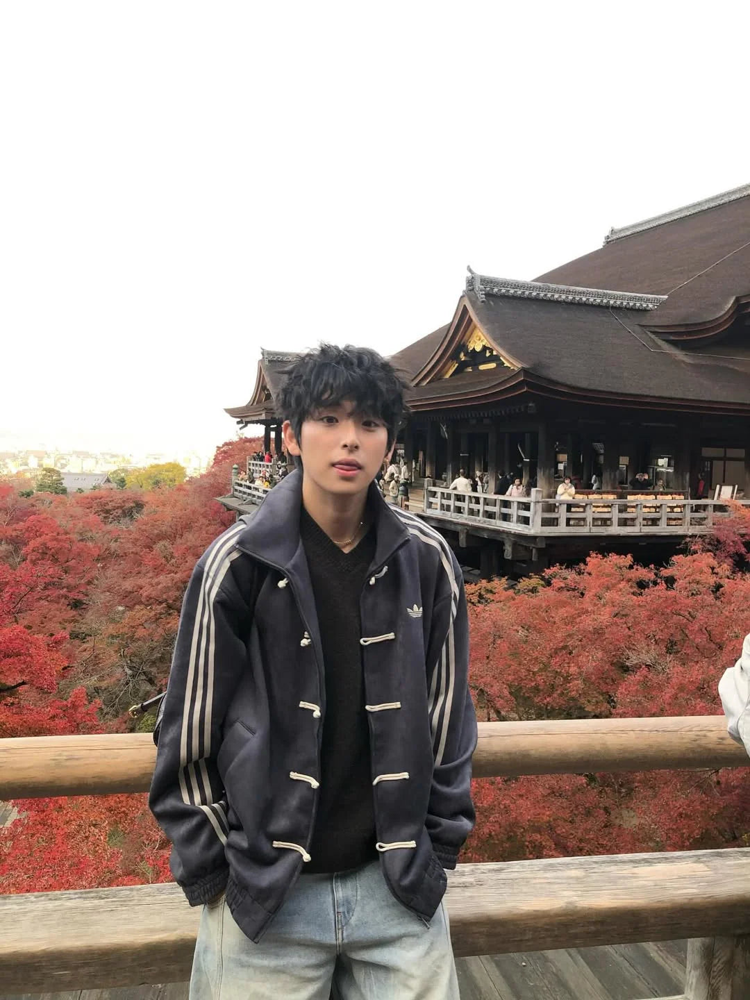 Grey Adidas CNY Inspired Knot Jacket – Chinese New Year Streetwear India (Oversized Korean Style Unisex Jacket)