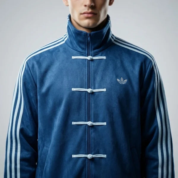 Blue CNY Jacket – Trendy Oversized Street Style Blue CNY Jacket for Men
