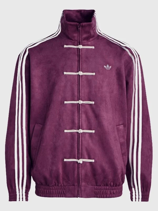 Purple Chinese Knot Jacket – CNY Inspired Streetwear Track Jacket | Vintage Asian Style Unisex Oversized Jacket