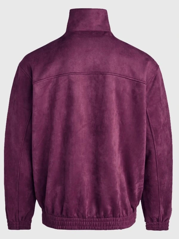 Purple Chinese Knot Jacket – CNY Inspired Streetwear Track Jacket | Vintage Asian Style Unisex Oversized Jacket